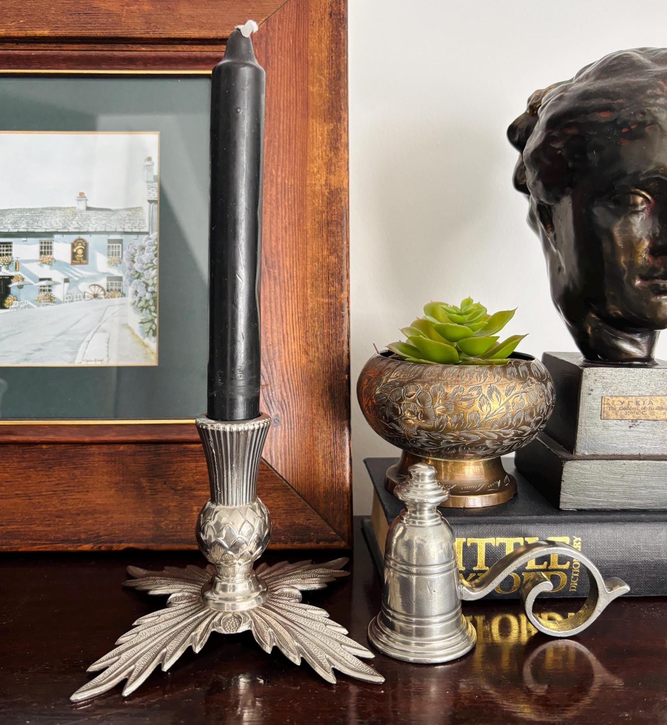 Vintage Ianthe Silver Plated Candle Holder | Made in England