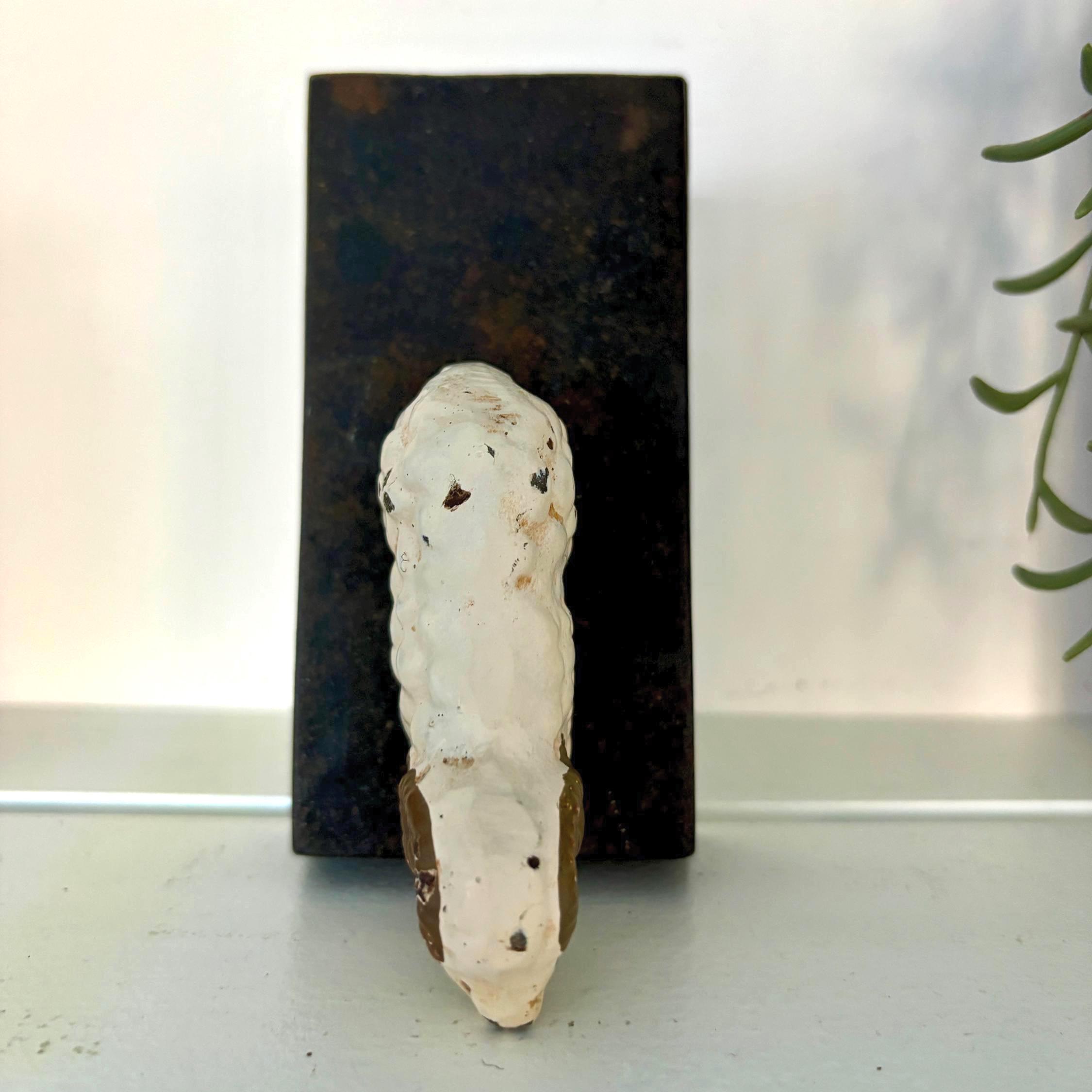Cast Iron Ram Doorstop Sheep Door Wedge Heavy Rustic Farmhouse Cottage Animal Decor