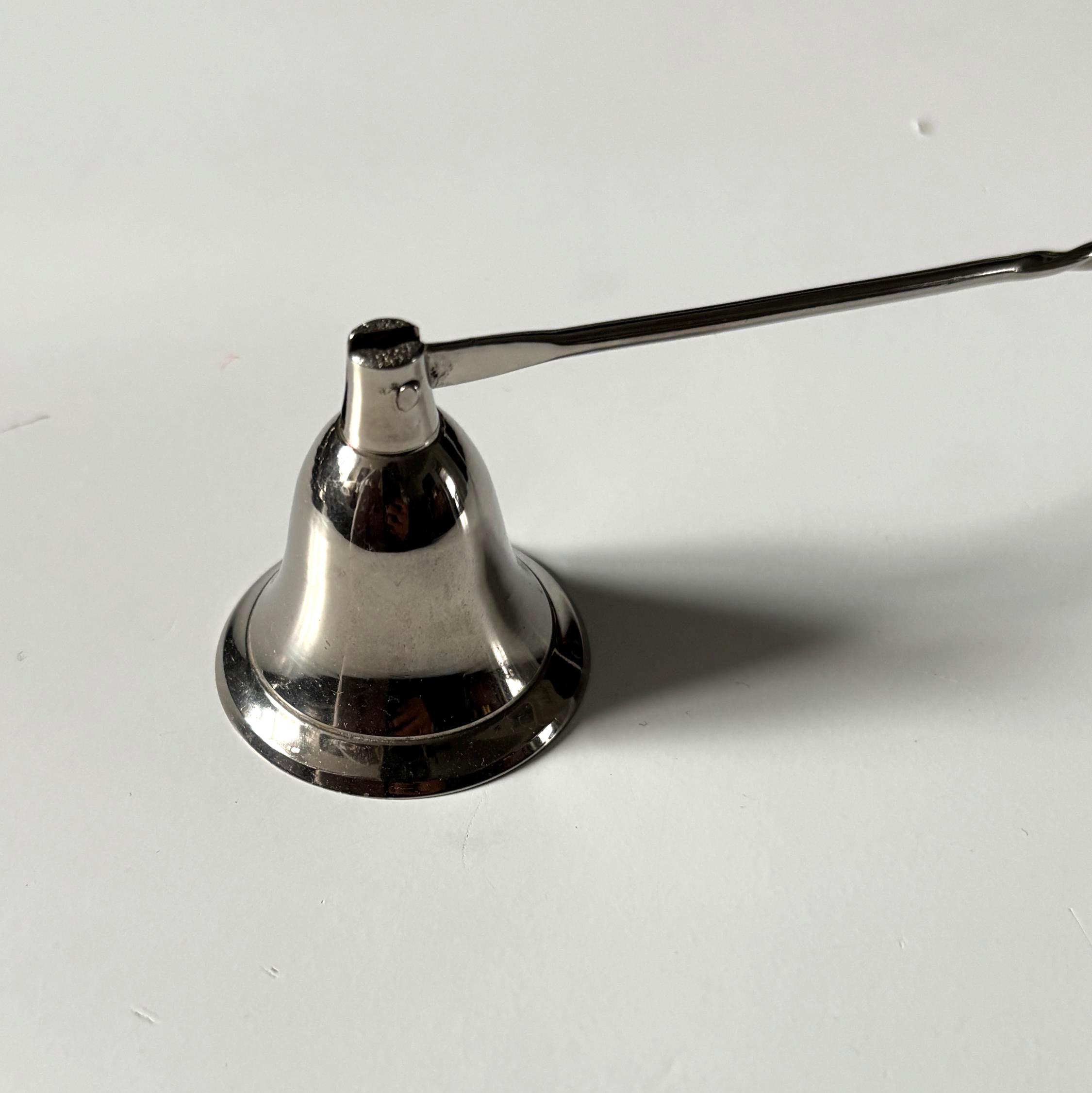 Vintage Silver Plate Candle Snuffer with Twisted Handle | Traditional Candle Extinguisher | Elegant Home Decor