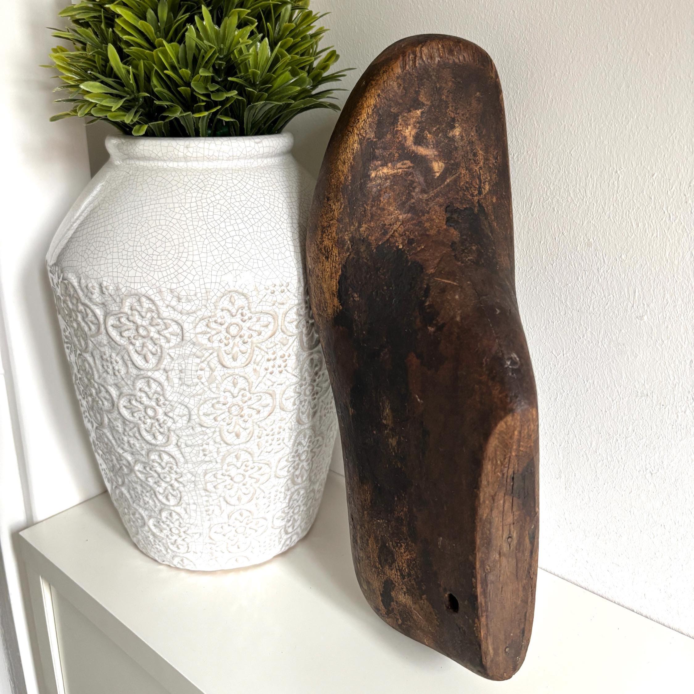 Vintage Wooden Shoe Last | Rustic Cobbler Tool | Antique Shoemaker Form | Farmhouse Industrial Decor