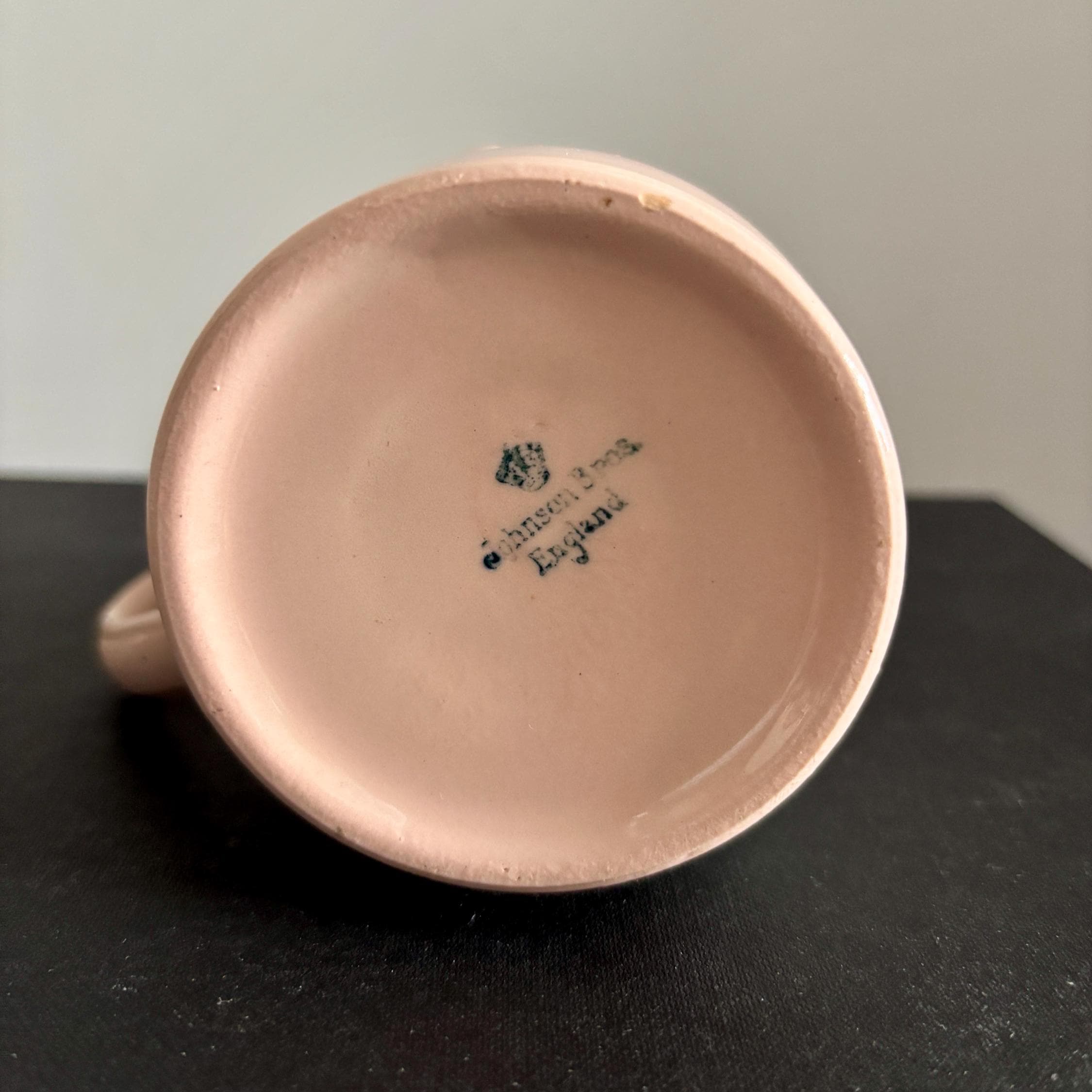 1937 King Edward VIII Coronation Mug | Johnson Bros Pink Ceramic