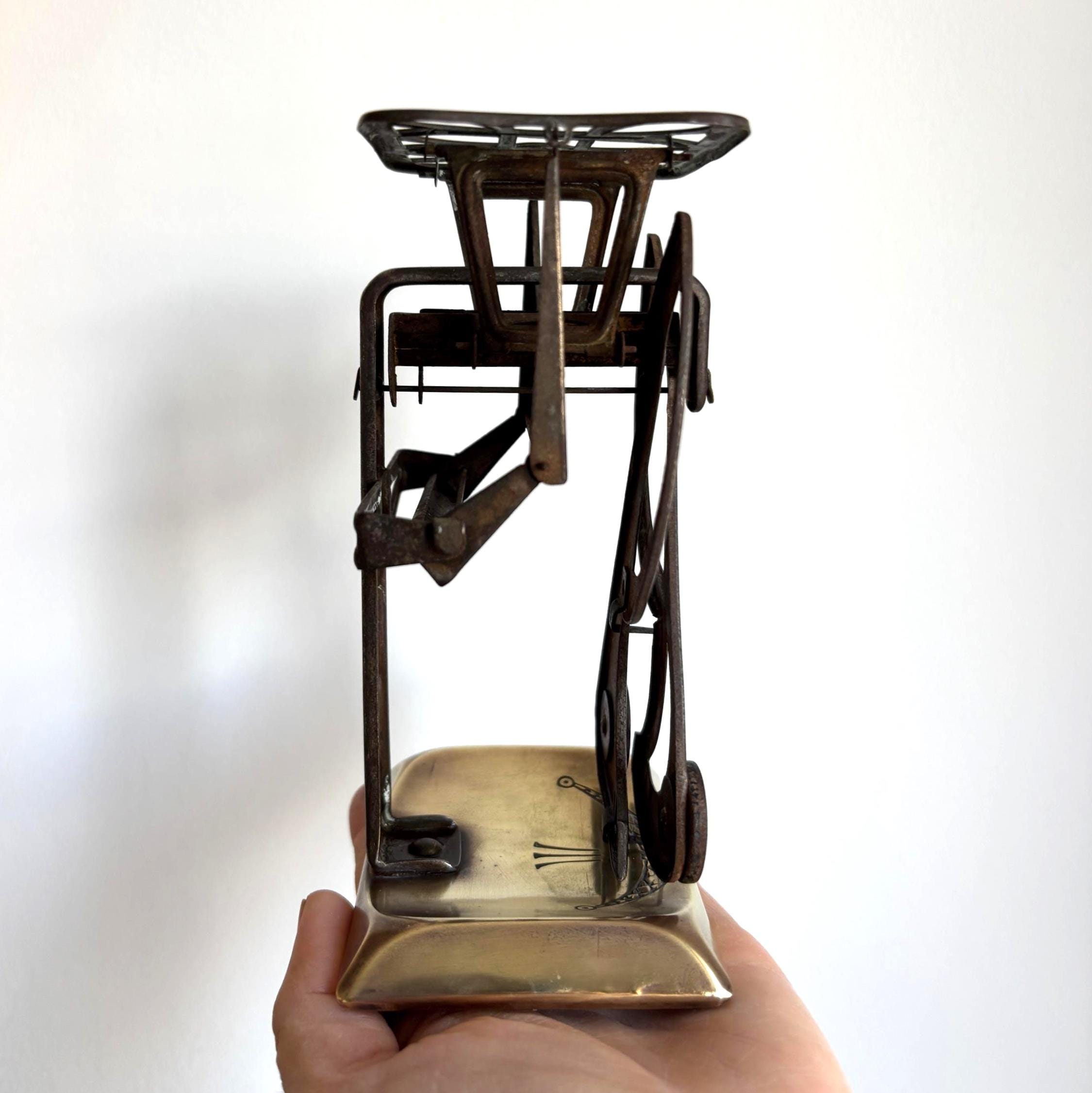 Antique Balduin Heller Art Nouveau Brass Letter Scale German DRP Postal Desk Collectible