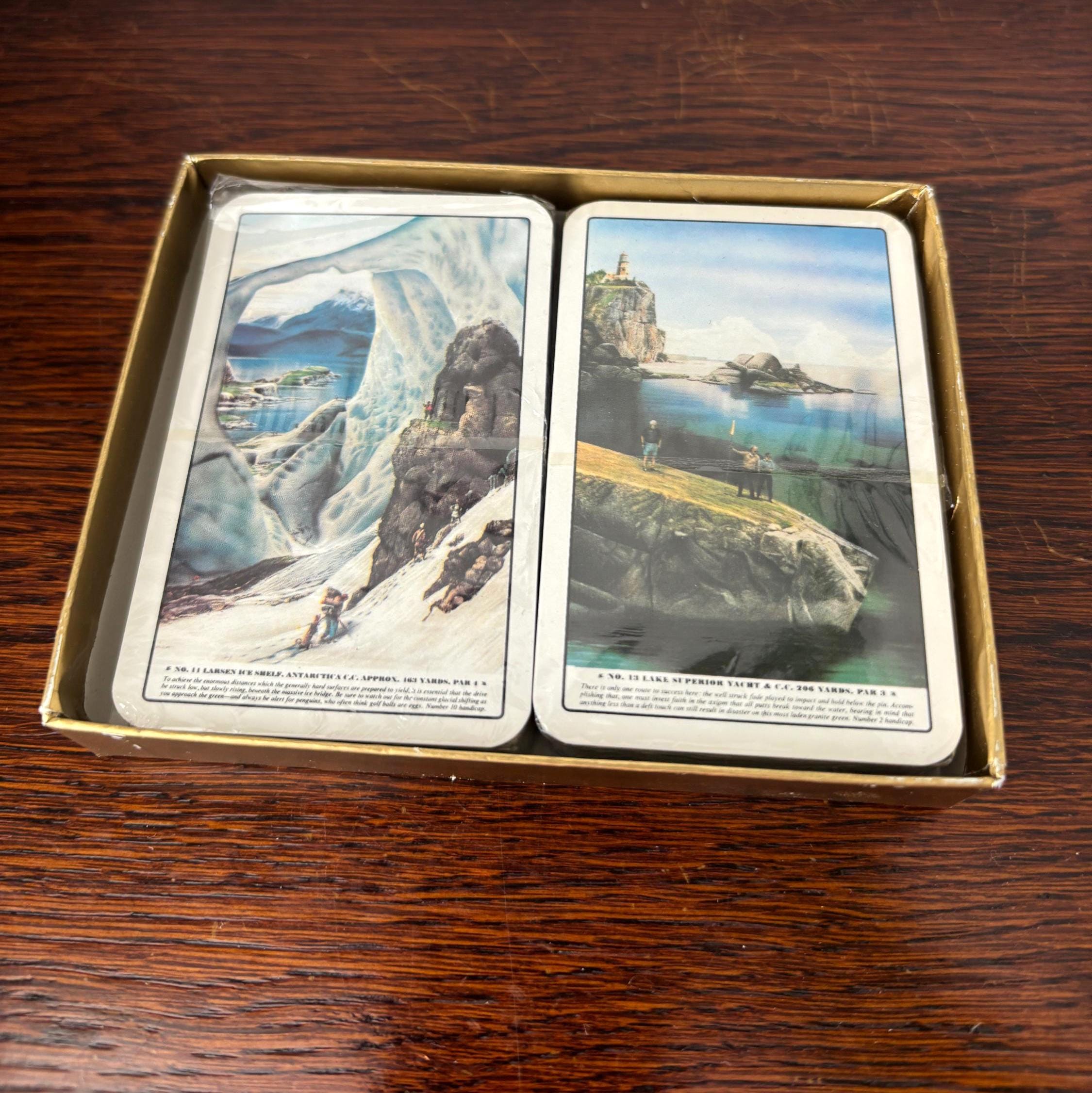 Vintage Infamous 18 Golf Playing Cards Loyal Chapman Impossible Golf Holes Collector Set
