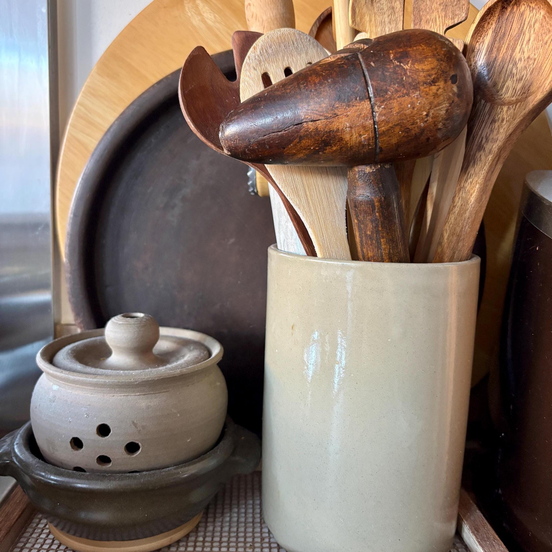 Vintage Lead-Dressing “Bossing” Mallet | Pear-Shaped Wooden Head | Roofer/Plumber Tool