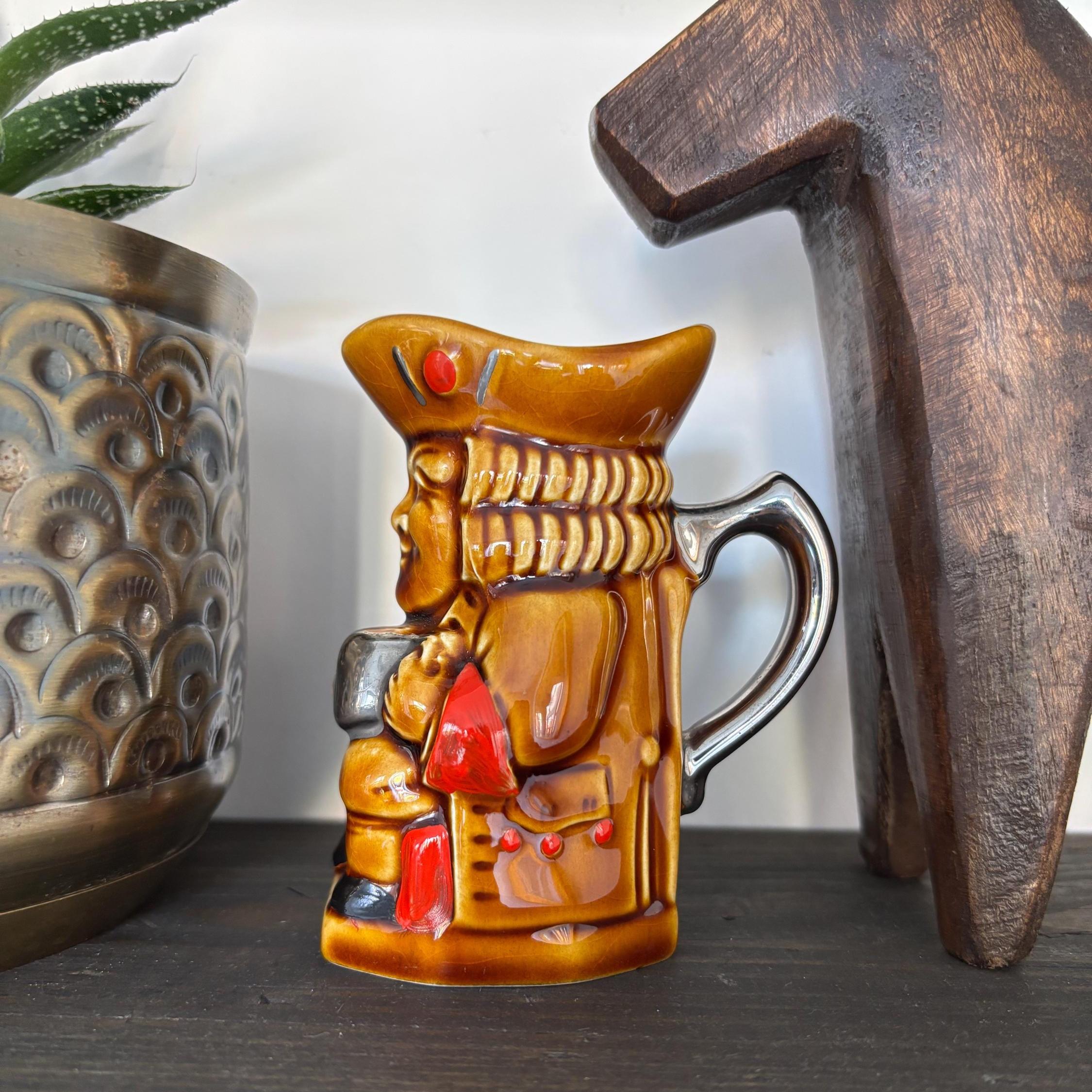 Vintage Lord Nelson Pottery Mini Character Jug | Toby Jug | Made in England | Collectible Ceramics