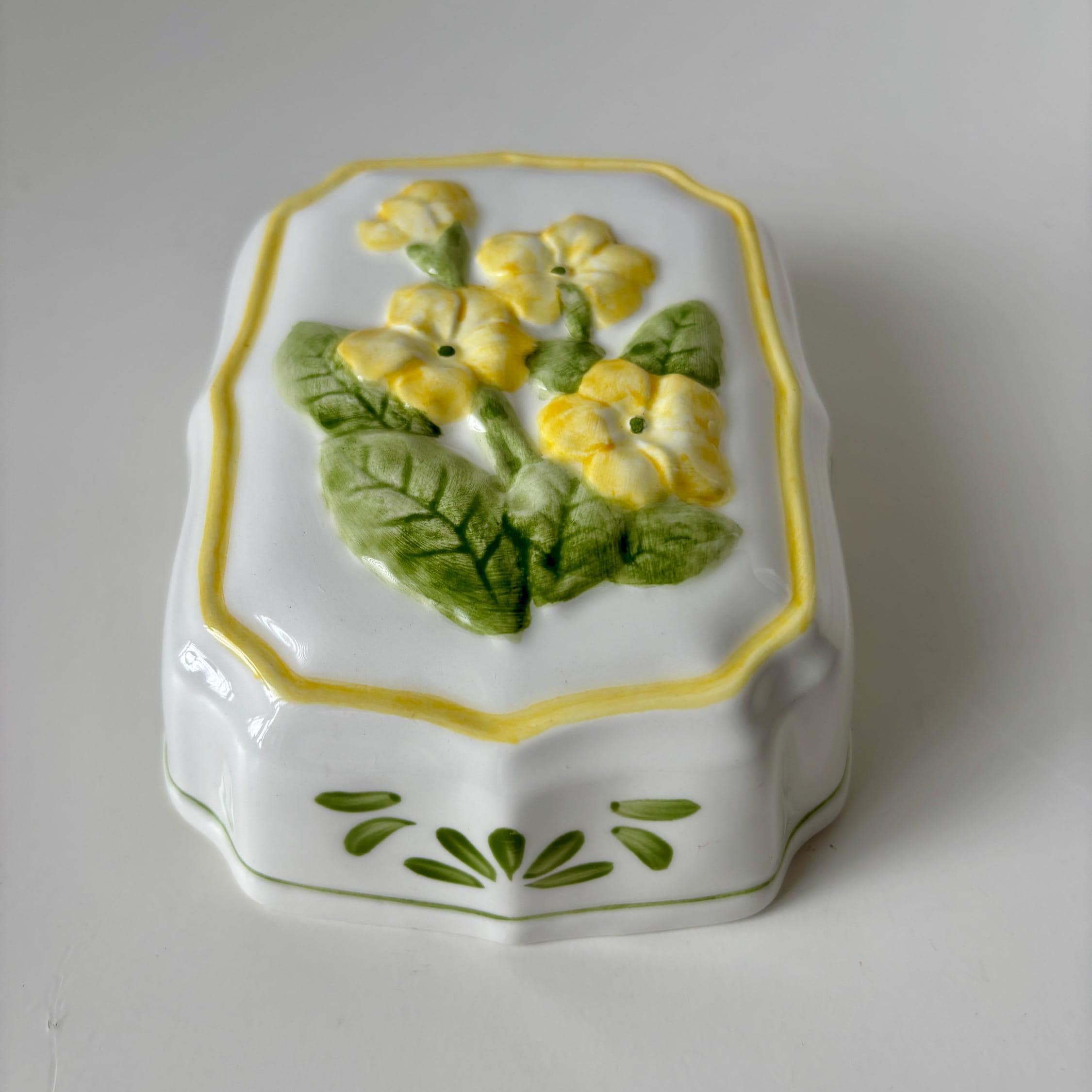 Vintage Floral Ceramic Jelly Moulds, Cottage Kitchen Wall Decor, Set of 3