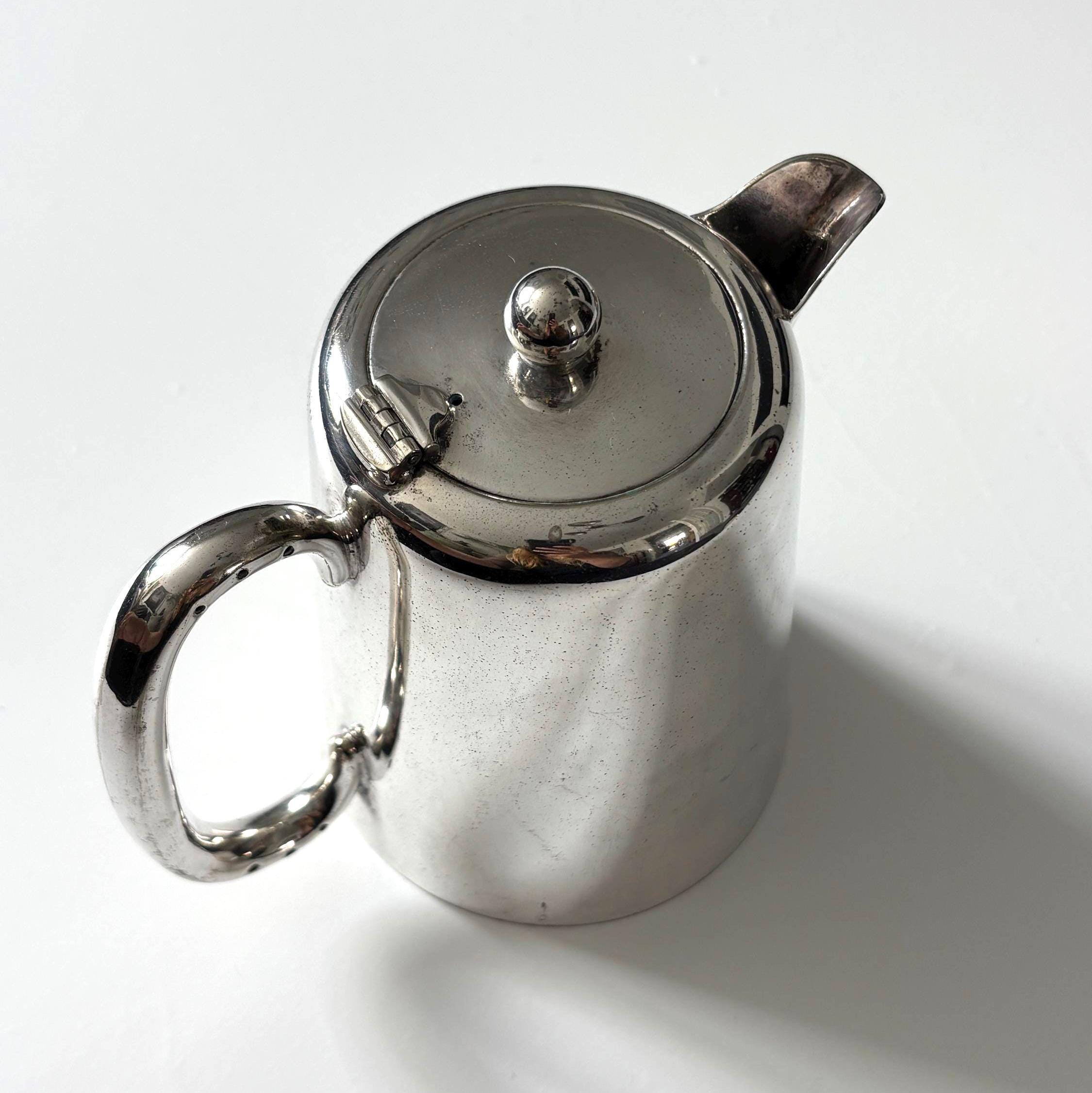 Vintage Caroline Plate EPNS Coffee Pot Made in England Silver Plated Hotel Ware