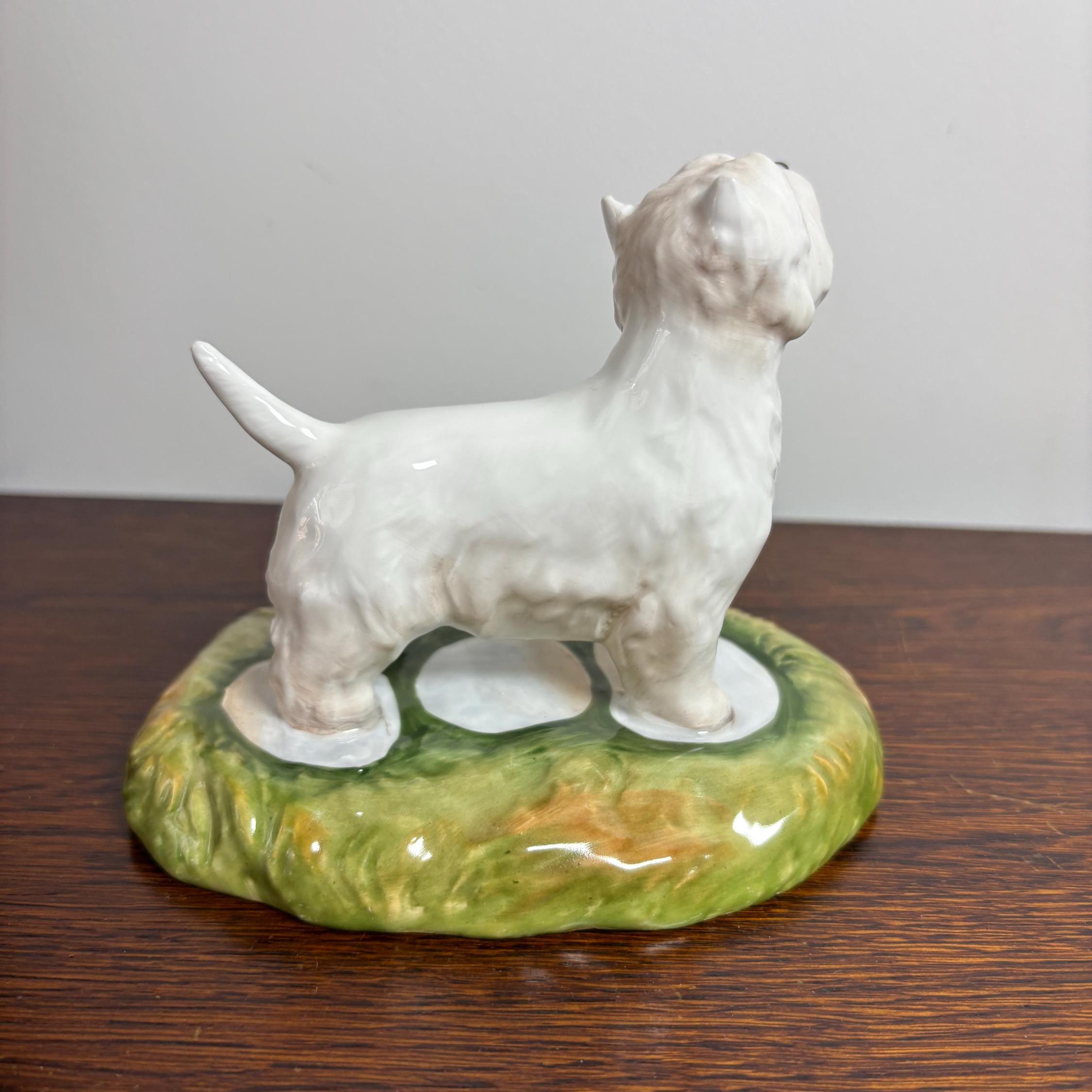 Vintage Royal Stratford West Highland Terrier Figurine Hand Painted Porcelain Dog Ornament Westie Collectible