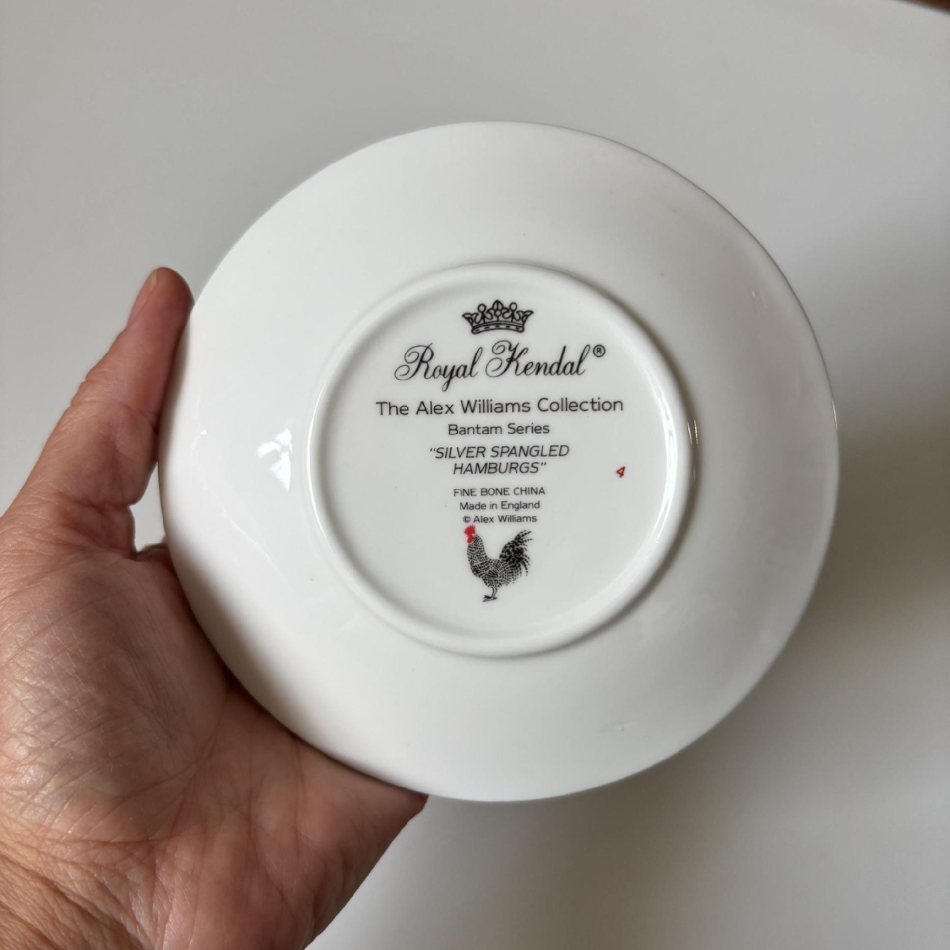 Royal Kendal Alex Williams Collection Plate | Bantam Chickens Design | Collectable