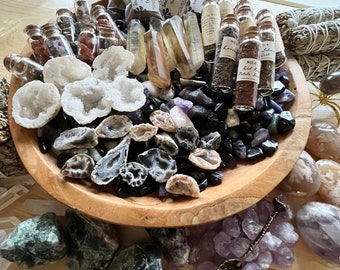 Witchy Altar Mystery Box, Witchcraft Crystal Scoop, kruiden, salie en meer!