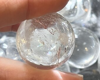 Premium helderkwartsbol – zeer heldere gepolijste kristallen bol voor woondecoratie, meditatie en collectie cadeau kristal