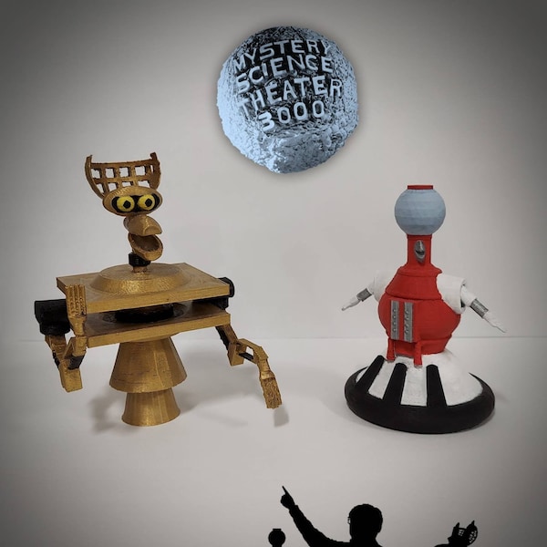 Mystery Science Theater 3000 Robot Pals: Tom Servo and Crow Custom Figures