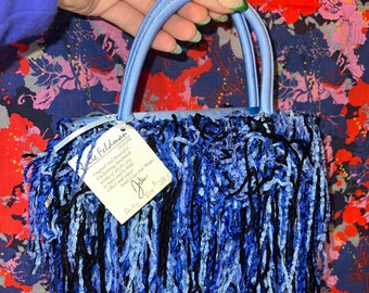 Julie Feldman Blue Fringe Purse