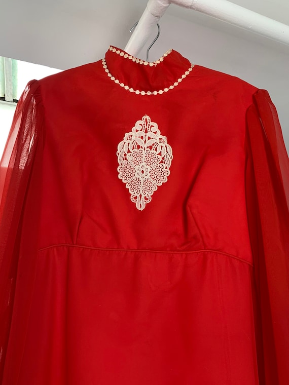 1950’s Vintage Red Dress - image 3
