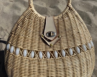 Vintage Oval Beach Tote