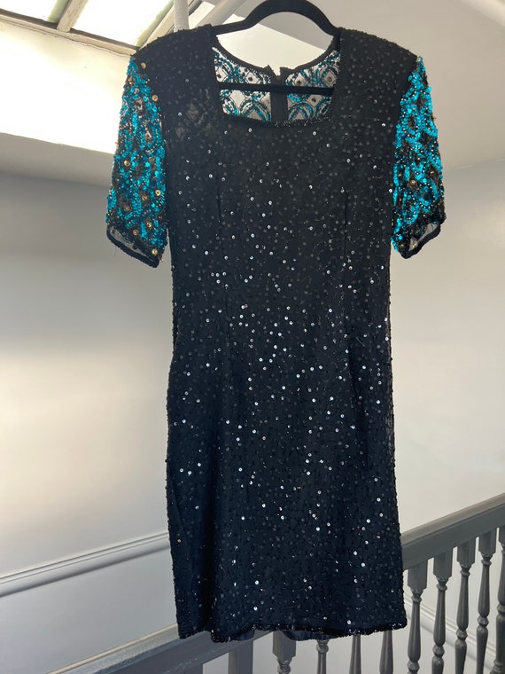 80’s Sténay Sequin Dress - image 2