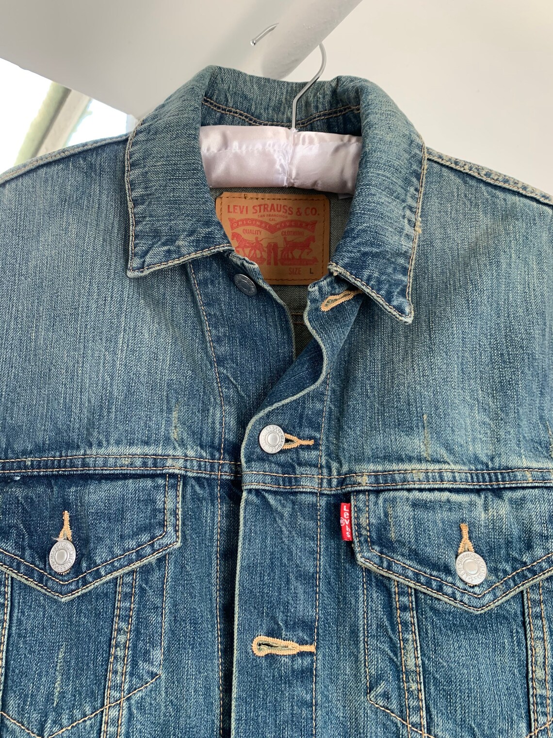 Levis Red Tab Denim Jacket Etsy