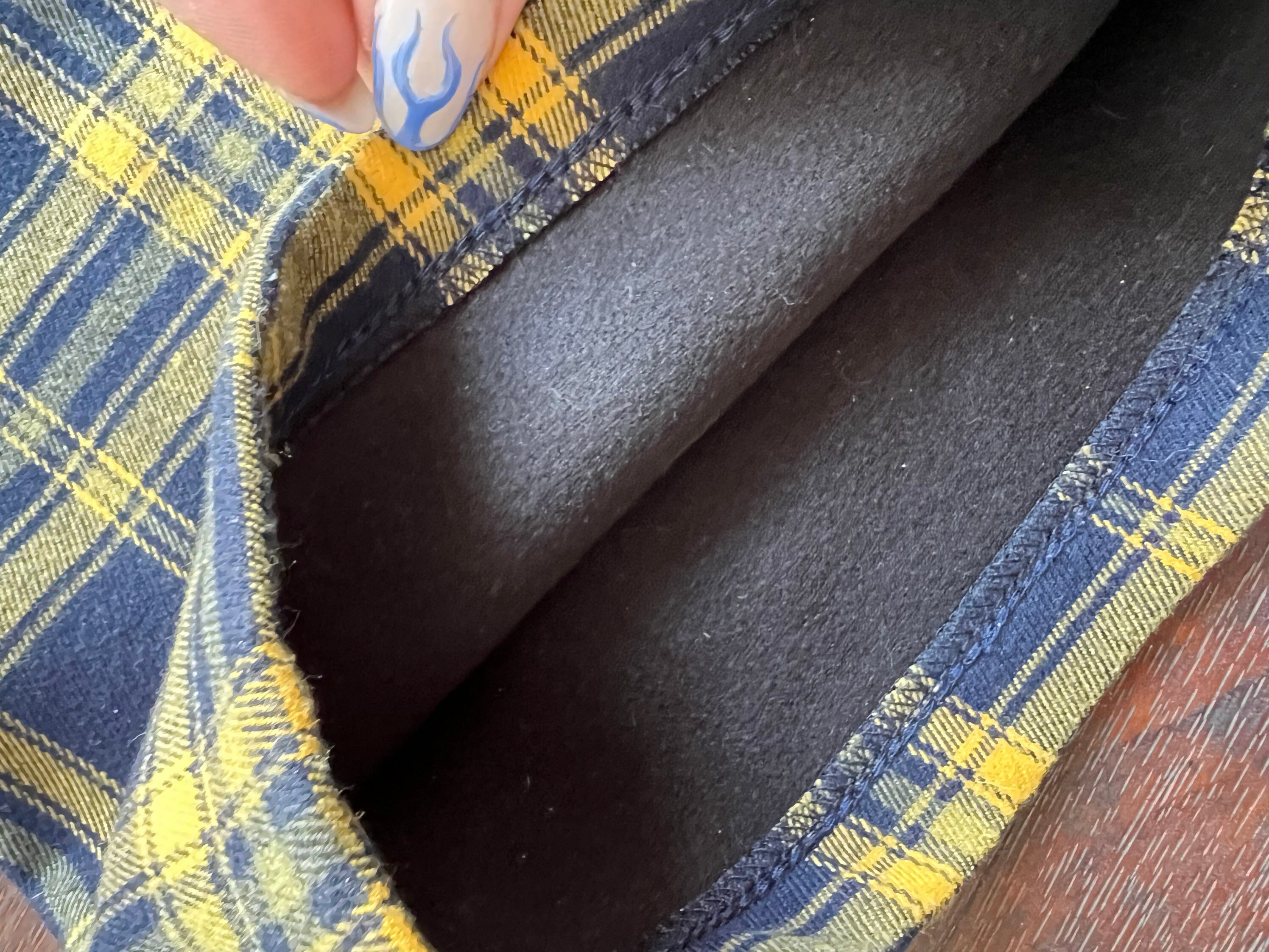 Blue/yellow Plaid Pants Etsy