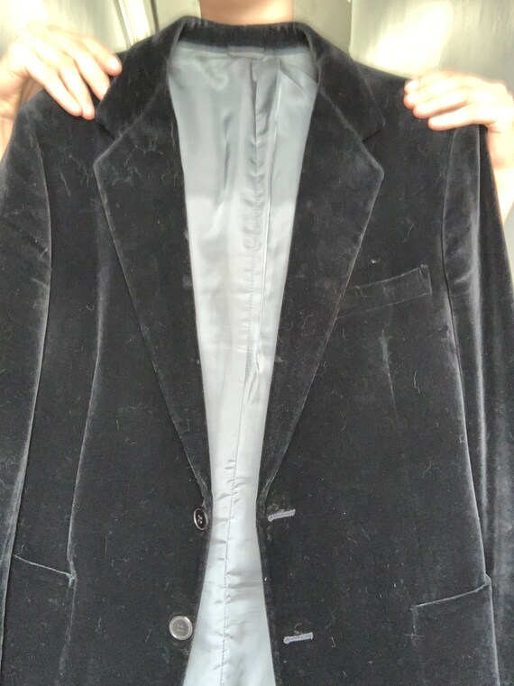 Black Velvet Blazer - image 4