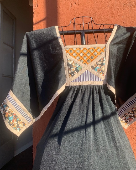 70’s Patchwork Dress - image 2