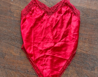 Red Satin Lingerie