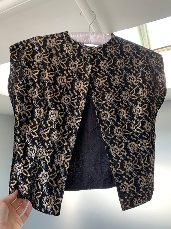 Gold Floral Blouse