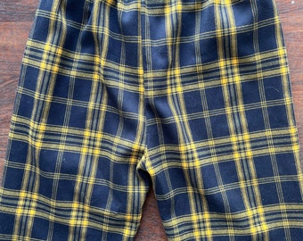 Pantalón a cuadros azul/amarillo