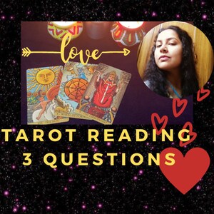 Lectura de Tarot de 3 preguntas / El mismo día