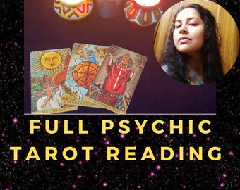 Pełny odczyt psychiczny | Odczyt jasnowidzący | Karty tarota | Tego samego dnia | 3 pytania