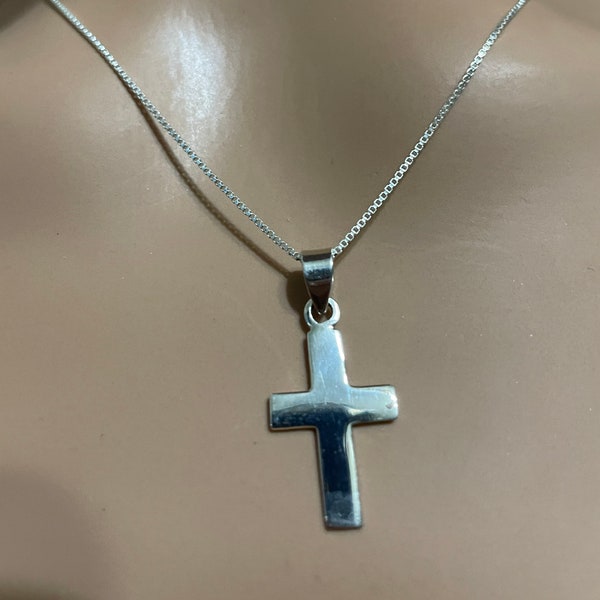 Dainty Sterling Silver Cross/Small Cross/ Cross Pendant /Cross Necklace