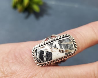 ホワイトバッファロー スターリングシルバー ネイティブアメリカン