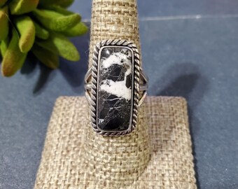 ホワイトバッファロー スターリングシルバー ネイティブアメリカン