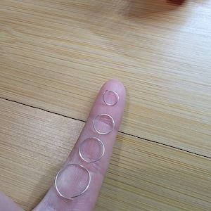 超薄型ノーズリング/小鼻フープ/ピアス/24gノーズリング/フープシルバーボディジュエリー/高速配送/スターリングシルバー/極薄フープ