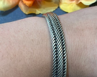 3 Rope Sterling Silver Bracelet / Sterling Silver / Strong Clasp / Sturdy Bracelet / Sterling Silver Rope Bracelet / Rope Bracelet
