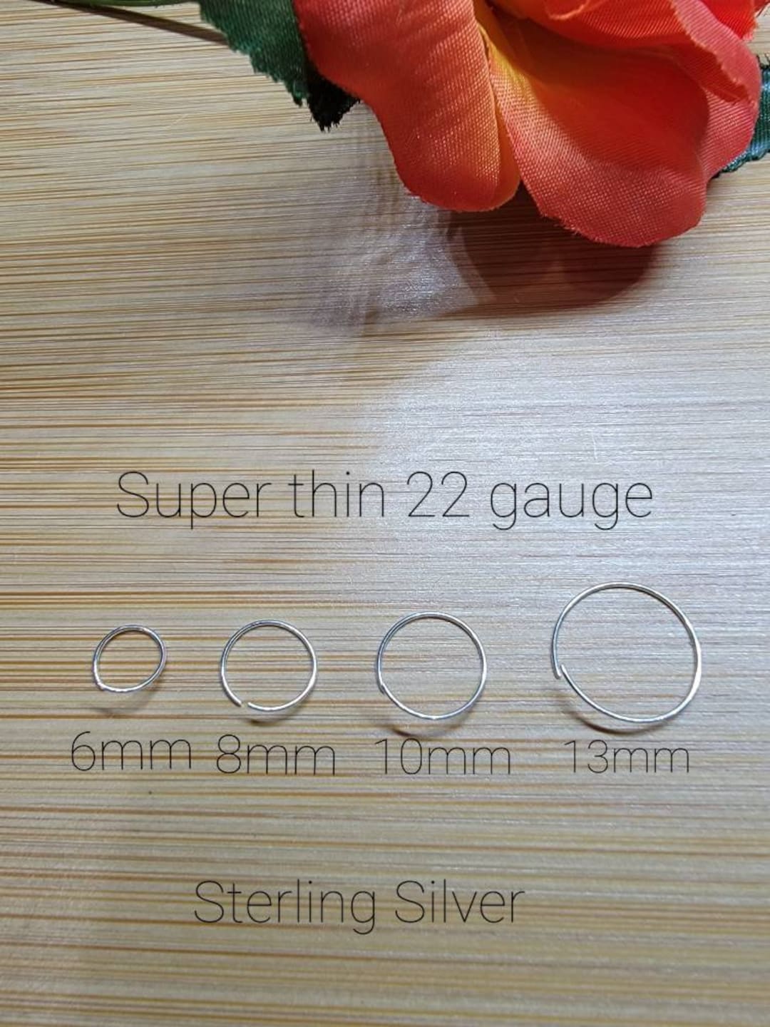 22 Gauge Hoop Nose Ring/ Small Nose Hoop/piercing/22g Nose Ring/hoop