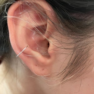 Super Thin hoop /Conch Earring/Conch piercing/24g nose ring/Hoop/ silver body jewelry/fast shipping/Sterling Silver Hoops/ Conch Earring