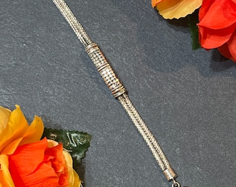 Bali Sterling Silver Bracelet/Sterling Silver Bracelet/Bohemian Bracelet/Bali bracelet/Solid Silver Chain/Balinese bracelet