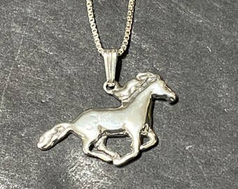 Sterling Silver horse charm necklace/ Sterling Silver horse necklace/ horse charm necklace/ horse necklace/ Sterling silver necklace