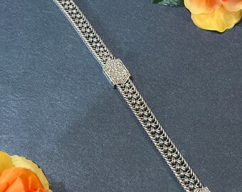 Intricate Sterling Silver Bracelet/ Sterling Silver/ Strong Clasp / Sturdy Bracelet