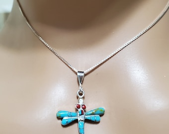 Dragonfly Pendant/Dragonfly Necklace/Sterling Silver Dragonfly/Dainty Dragonfly Pendant Necklace/Gift For Her