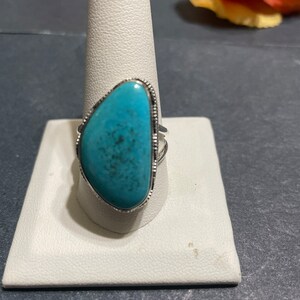 Natural Turquoise Ring/Sterling Silver ring/Turquoise Ring/Handmade Turquoise Ring/Turquoise/Natural Turquoise Ring/Gift For Her/Size 11