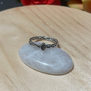 Abalone Ring/Natural Abalone Ring/Sterling Silver Ring/Dainty Abalone Ring/Stacking Abalone Ring/Abalone Ring/Stackable Ring