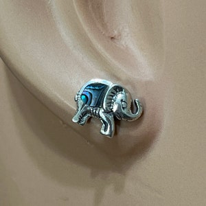 Elephant Abalone Stud Earring/Abalone Shell Earrings/ Stud Earrings / Post Earring/Shell Abalone/Elephant Earring/Elephant Stud Earring