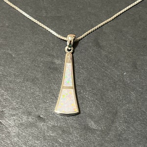 Opal Necklace/Gift For Women/ white Opal Jewelry/ White Opal Necklace /Sterling Silver/White Opal Pendant/Sterling Silver Necklace