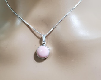 Conch Shell Pendant/Sterling Silver Shell Pendant/Pink Conch Shell Pendant/Dainty Conch Shell Pendant/Conch Shell Necklace/Gift/LL60