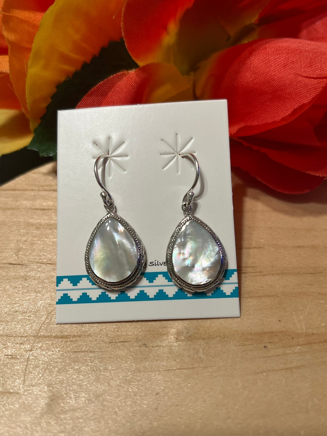 Natural 6-Color South Sea Shell Pearl Teardrop Dangle Earrings - 12x16mm, Leverback Closure