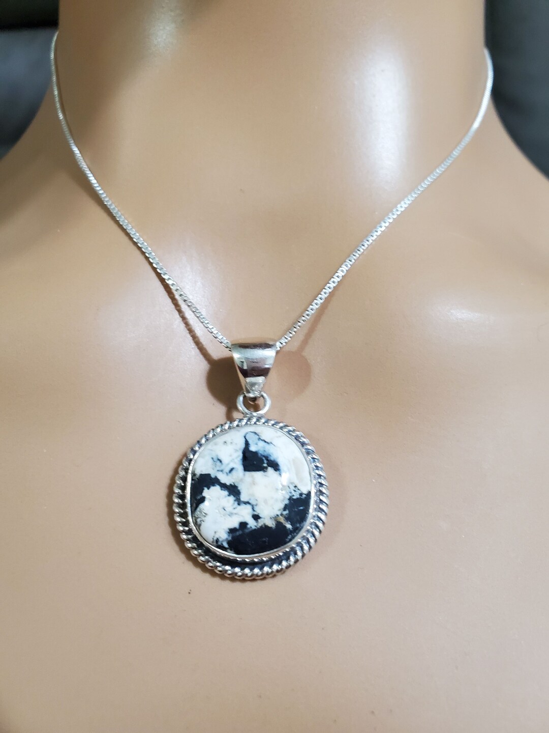 White Buffalo /Turq Pendant main image 1