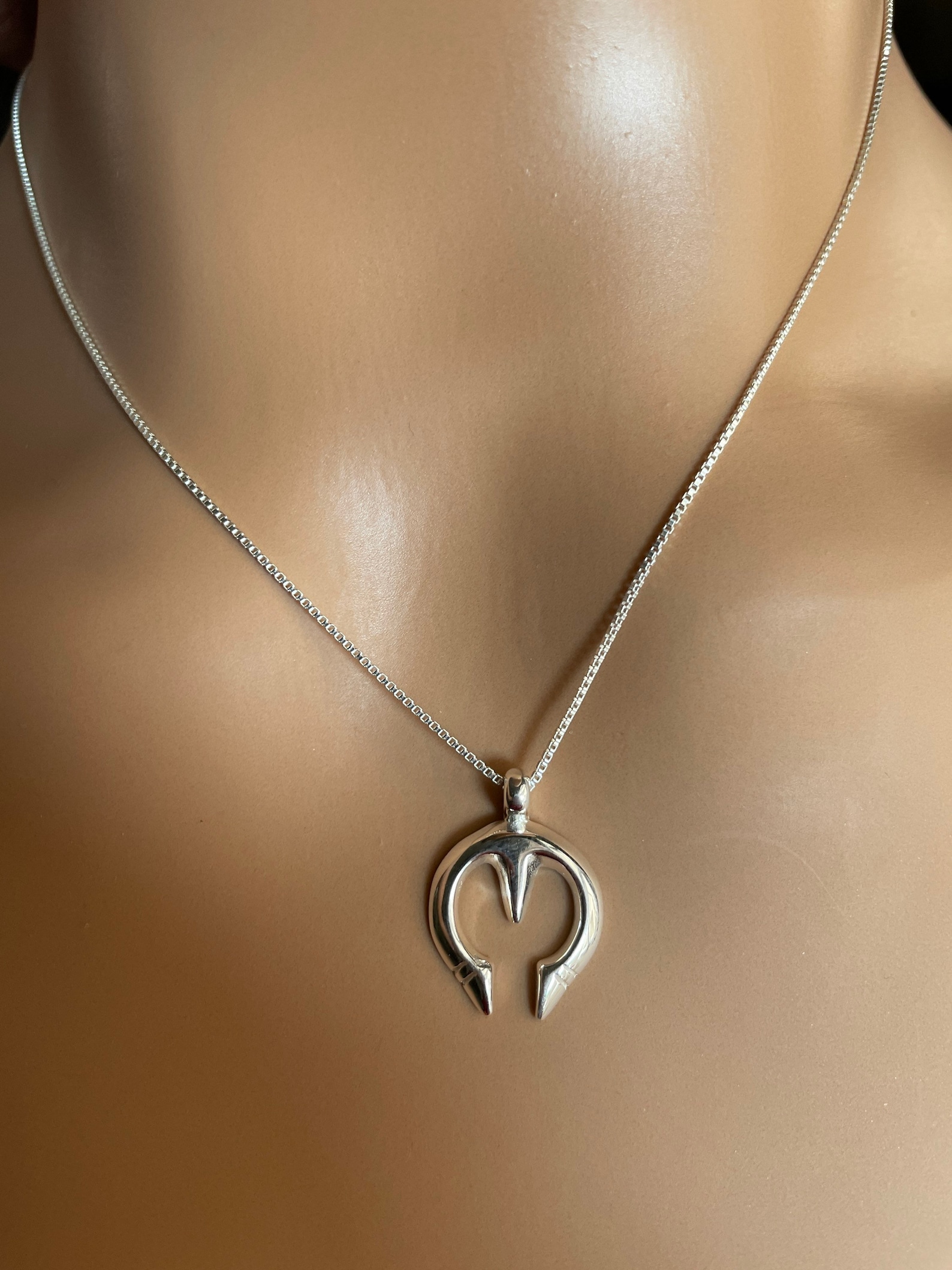 Silver Naja Pendant Necklace/Dainty Naja Pendant/sterling Etsy