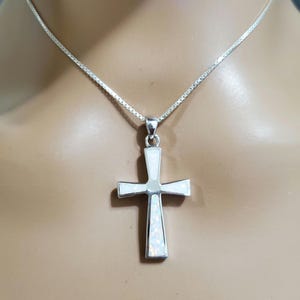 Opal Cross/Sterling Silver Cross/ Fire Opal Cross/White Opal Cross/Cross Opal/Gift For Him/Cross For Men/ Cross
