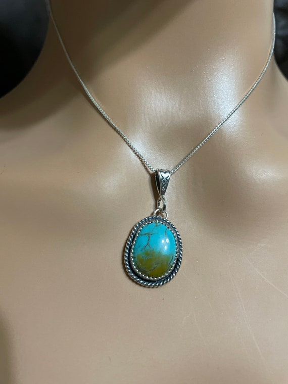Etsy turquoise pendant discount